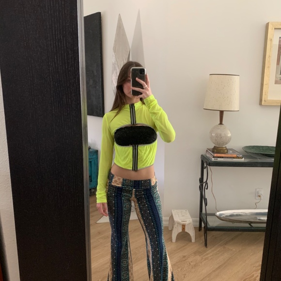 Superdown | Neon Reflective Rave Top - Picture 2 of 6